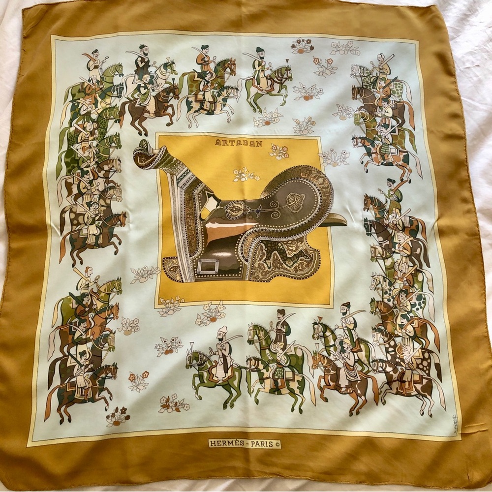 Hermès Silk Scarf vintage 90cm Artaban Fourth Wise Man